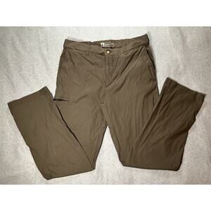 Ub Tech Pants Mens W36 L34 Nylon Hiking Fishing Green Breathable Light Weight